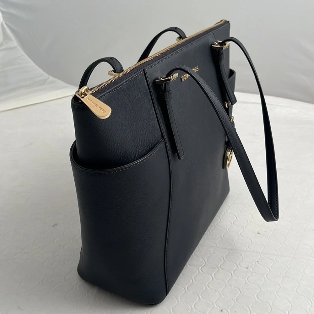 Michael Kors navy blue Jet Set large tote 30F4GTTT9L-414